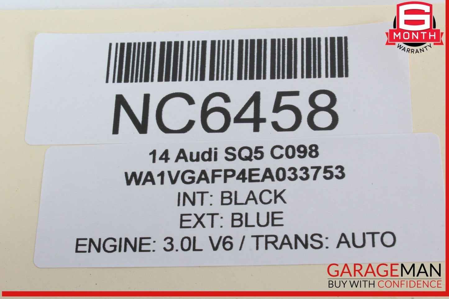 14-17 Audi SQ5 Front Right Passenger Side Window Regulator Motor 8K0959802B OEM