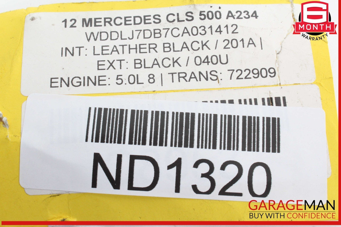 12-18 Mercedes W218 CLS500 CLS63 AMG Right Side Door Tweeter Speaker Black OEM