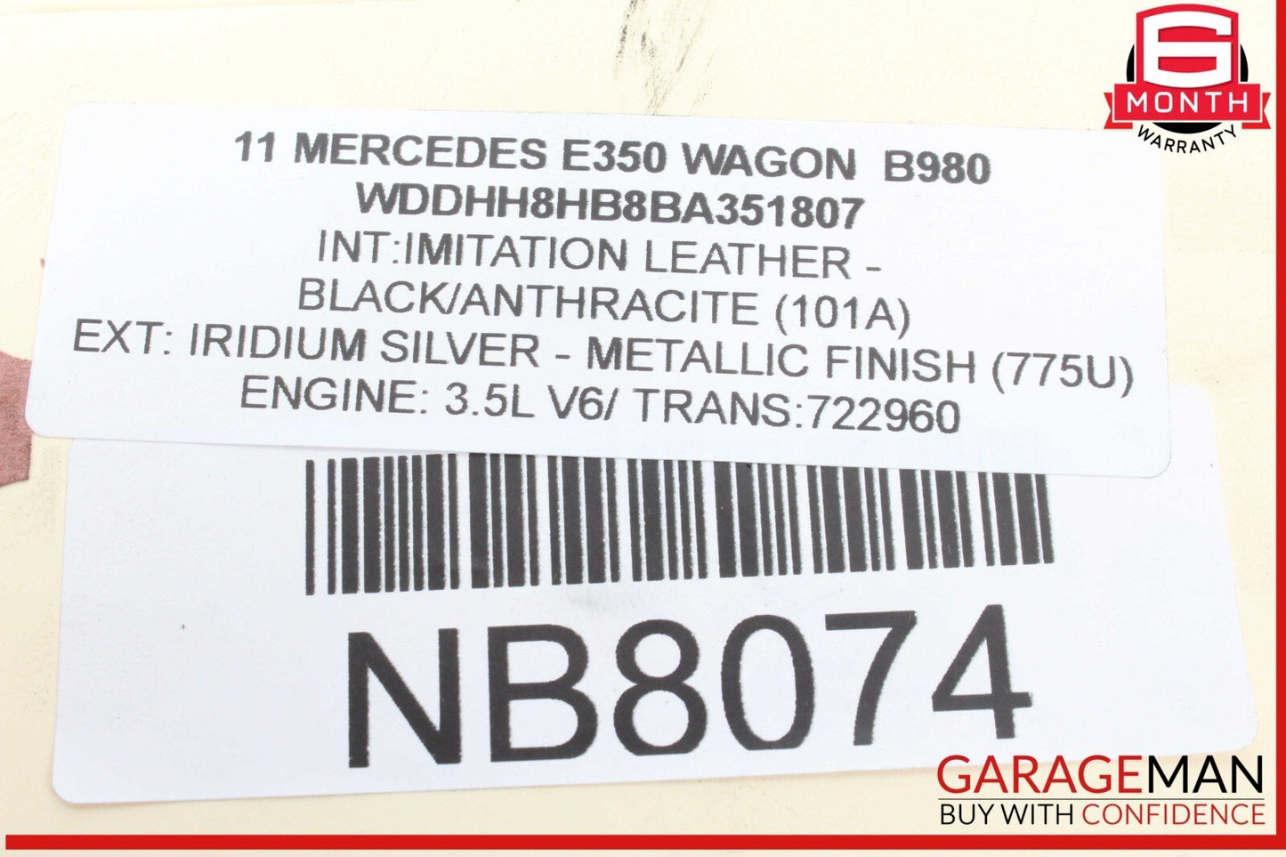 08-18 Mercedes W212 E350 Wagon Rear Right or Left Side Lower Thrust Control Arm