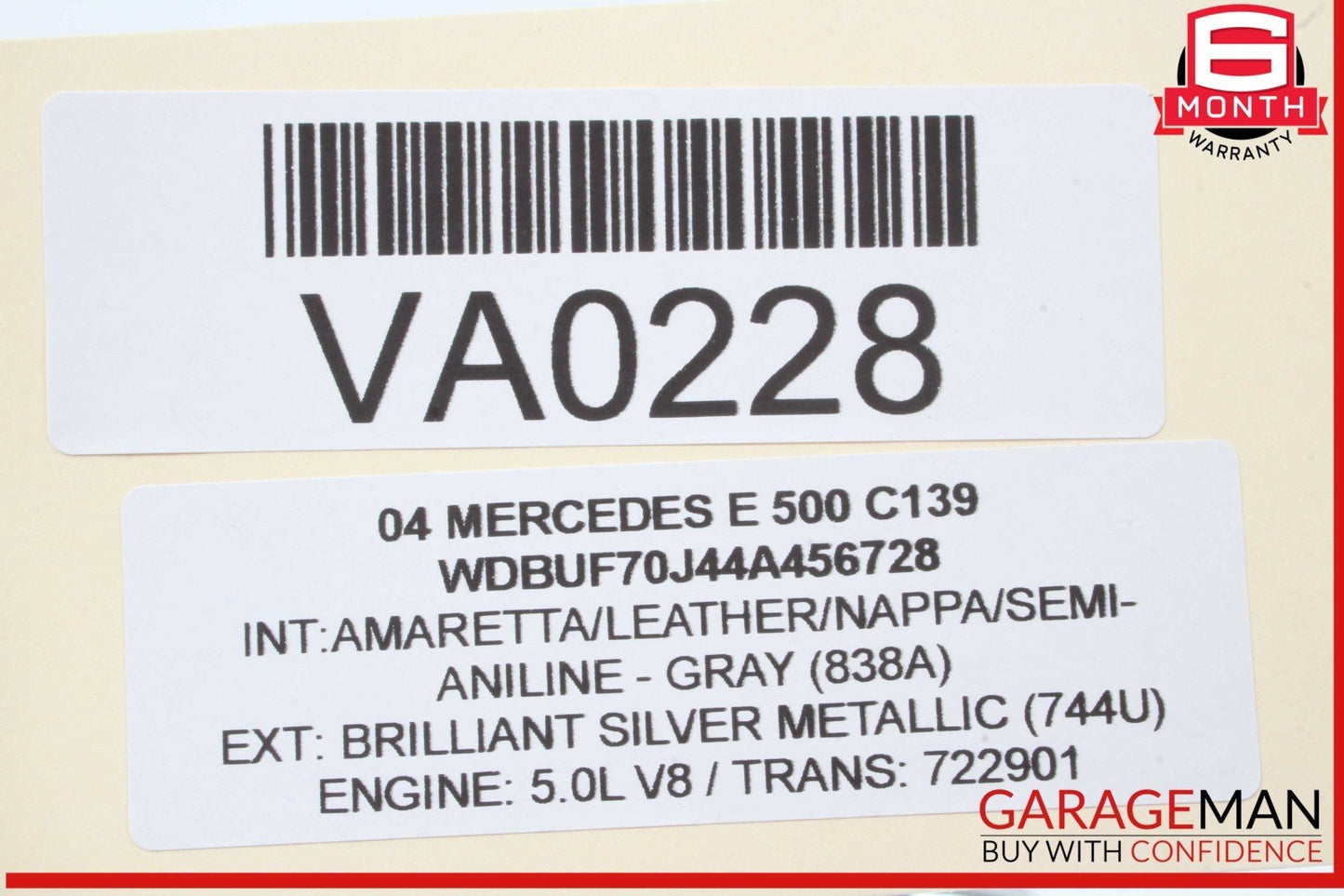 03-09 Mercedes W211 E500 E550 Front Right Passenger Side Exterior Door Handle