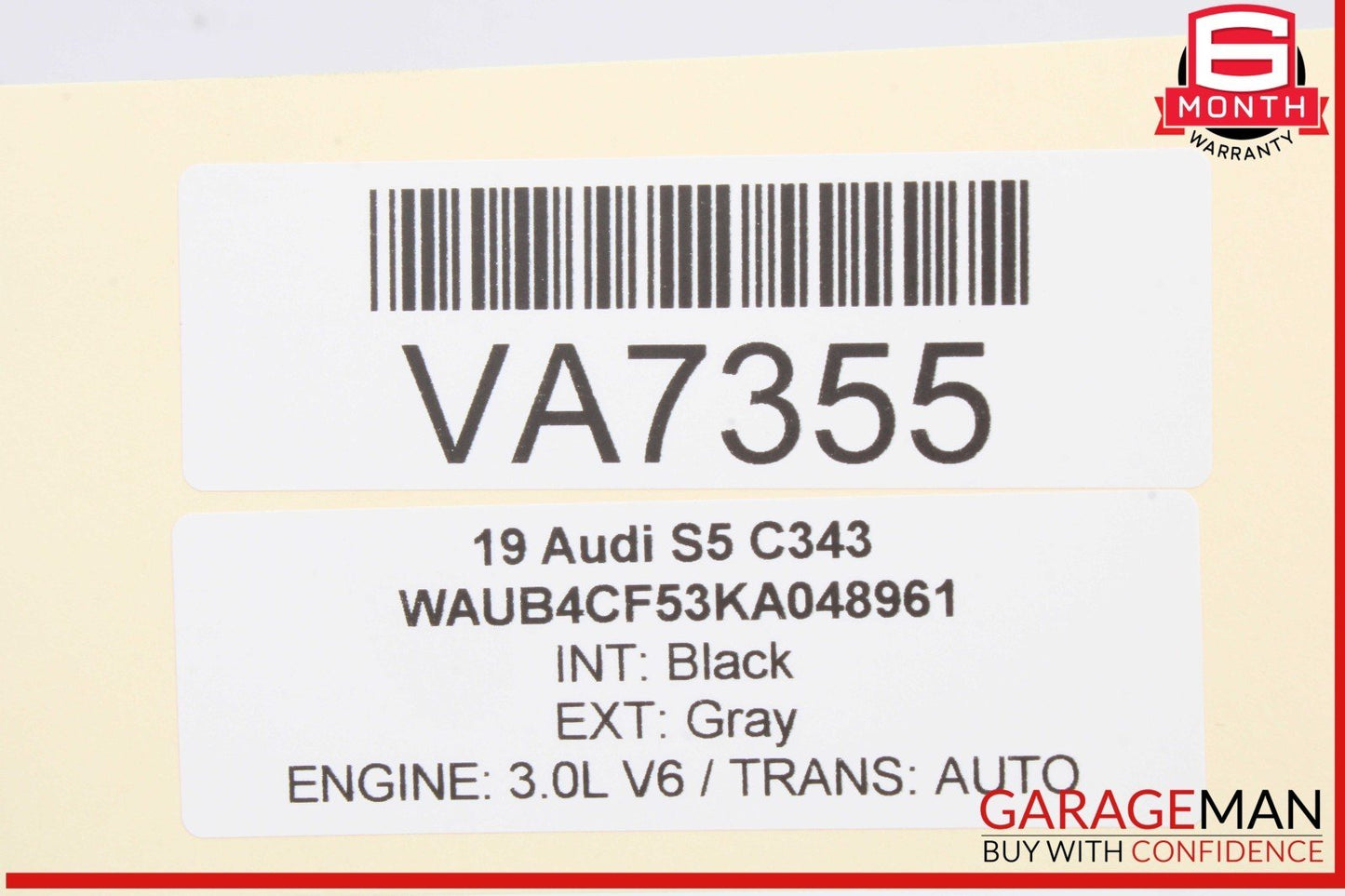 17-24 Audi S5 RS5 A4 Rear Overhead Interior Dome Light Lamp Black 4M0947111 OEM