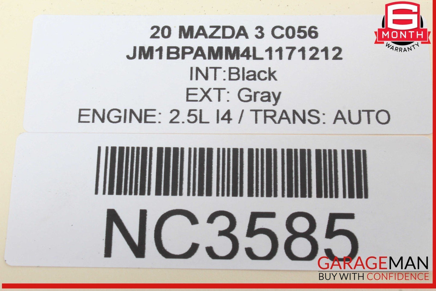 19-23 Mazda 3 Front Right Passenger Side Door Lock Latch Actuator OEM