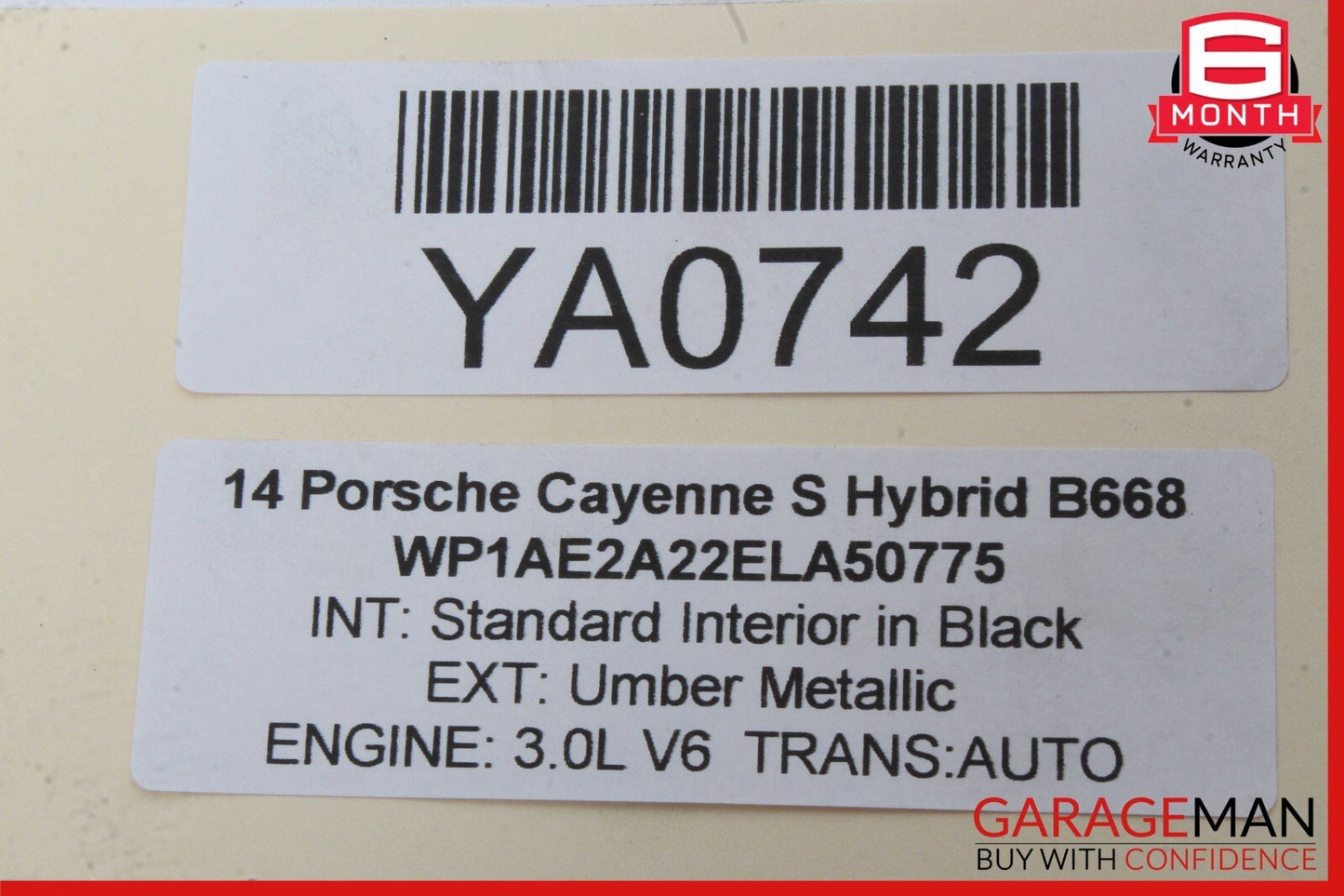 11-18 Porsche Cayenne 958 S Rear Side Suspension Upper Forward Control Arm OEM