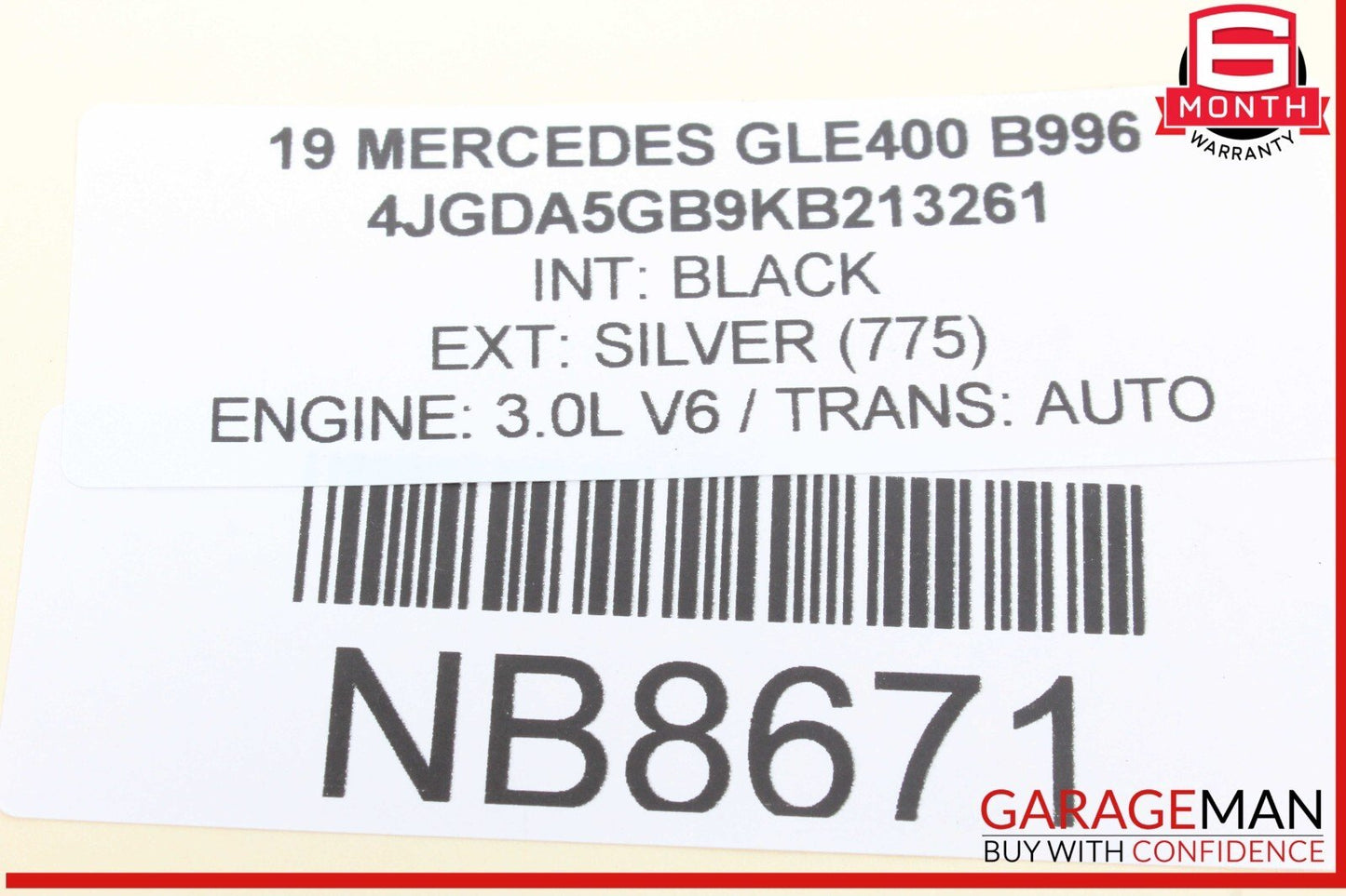 12-19 Mercedes W166 GLE400 GL550 Rear Right Side Upper Lateral Control Arm OEM
