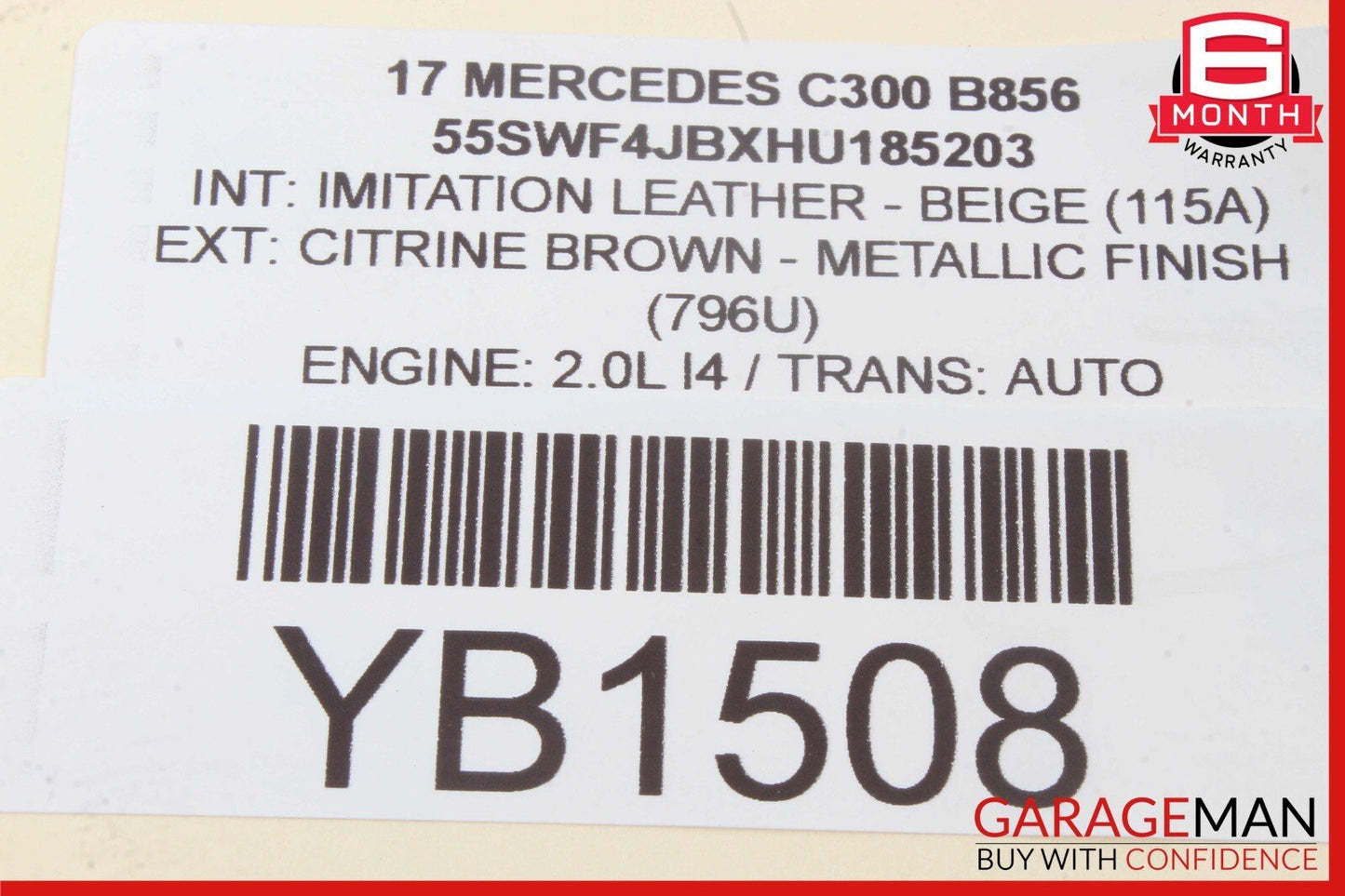 15-18 Mercedes W205 C300 C400 C350e Rear Trunk SAM Control Module Unit OEM