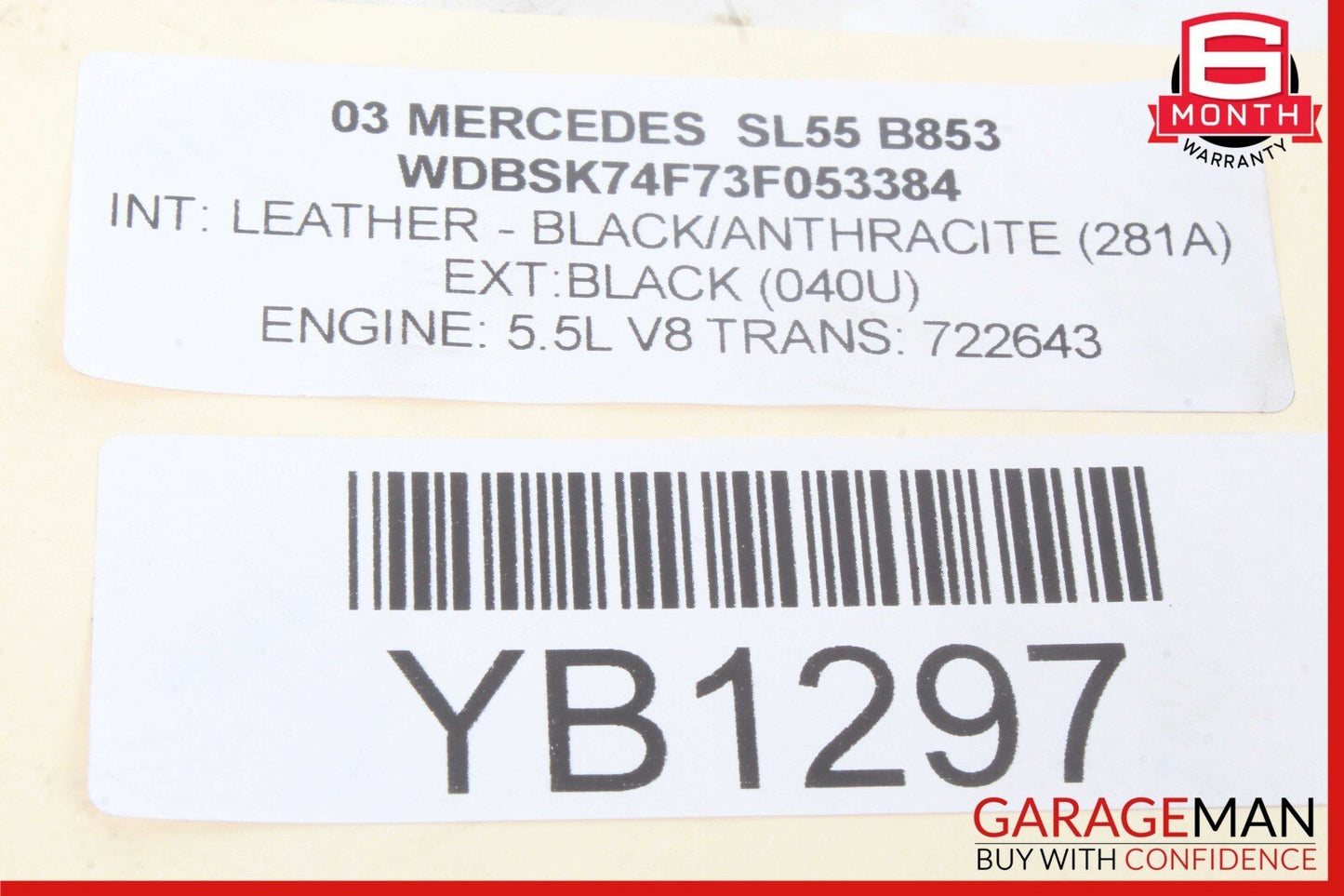 03-11 Mercedes R230 SL55 E55 AMG Rear Left Driver Side Upper Control Arm OEM