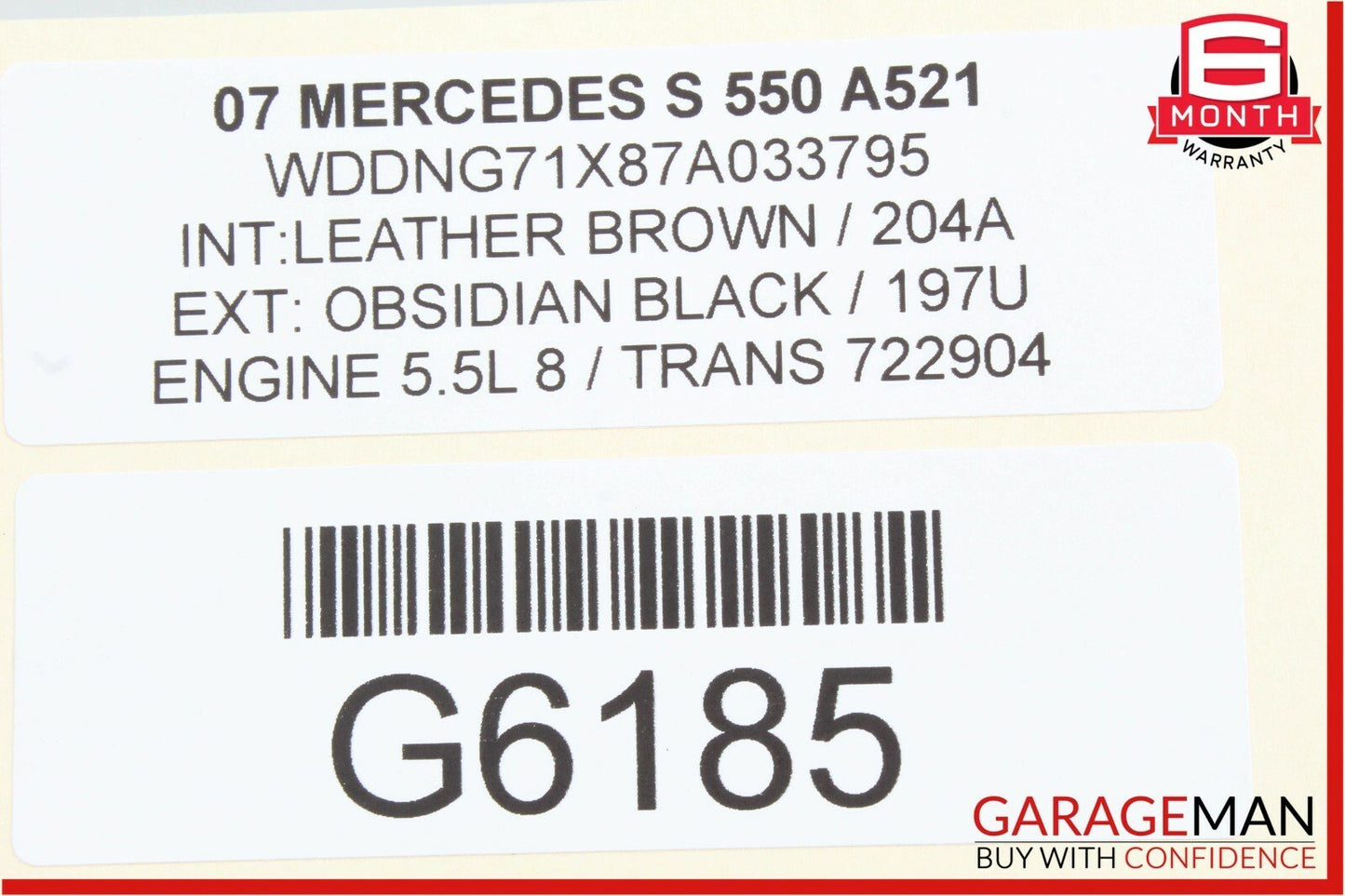 07-13 Mercedes W221 S550 S400 Rear Right Keyless Go Exterior Door Handle Black