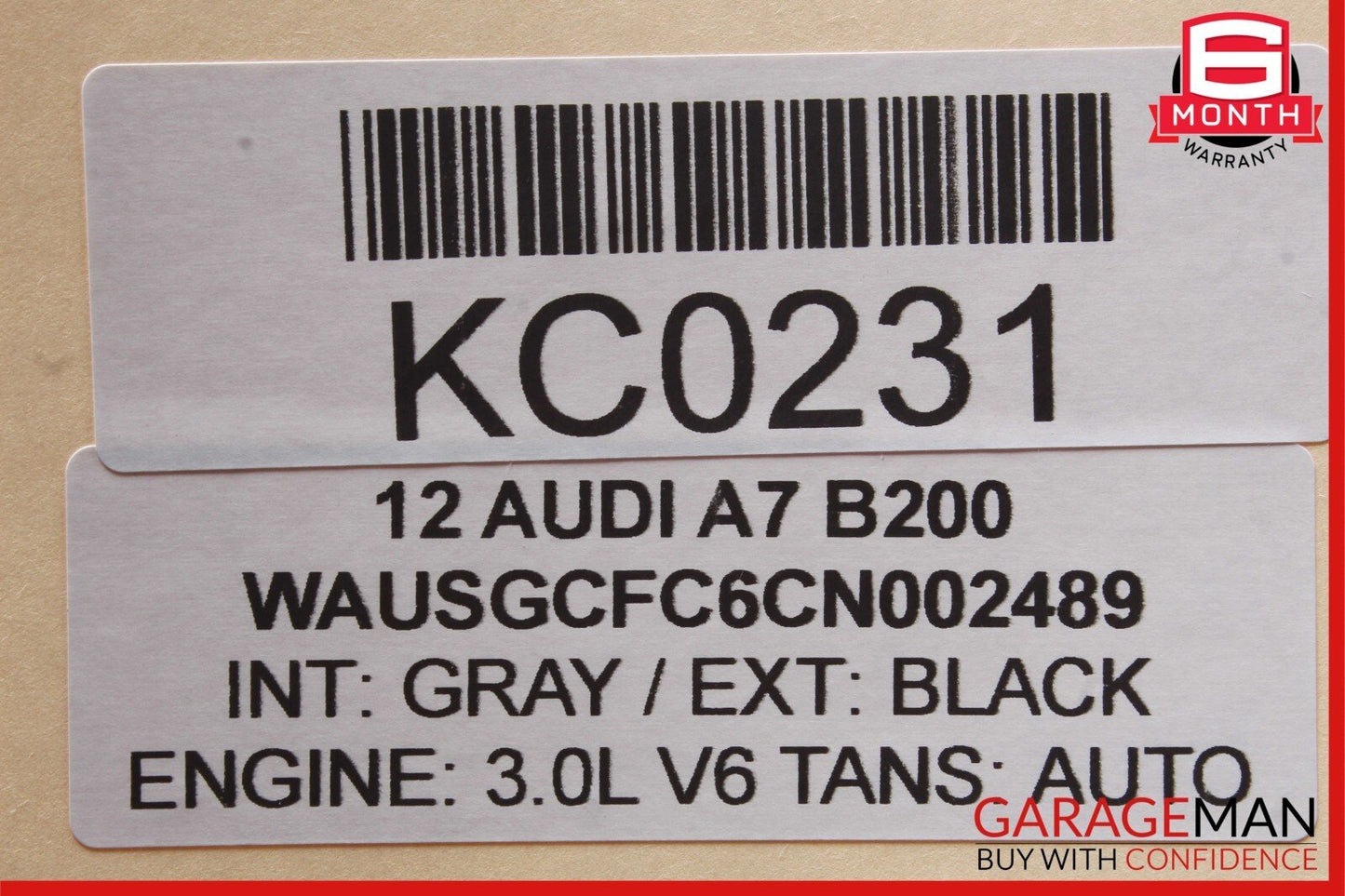 12-18 Audi A7 Rear Right / Left Side Air Suspension Spring Bag OEM