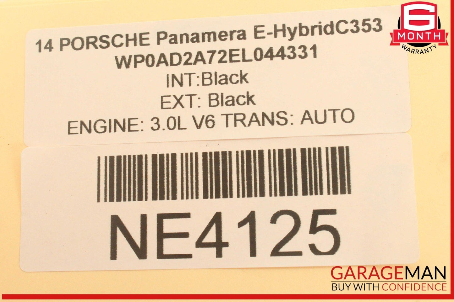 10-16 Porsche Panamera 970 E-Hybrid Power Brake Booster Master Cylinder OEM