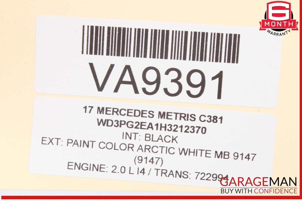 16-23 Mercedes W447 Metris Rear Right Side Sliding Door Upper Latch Lock