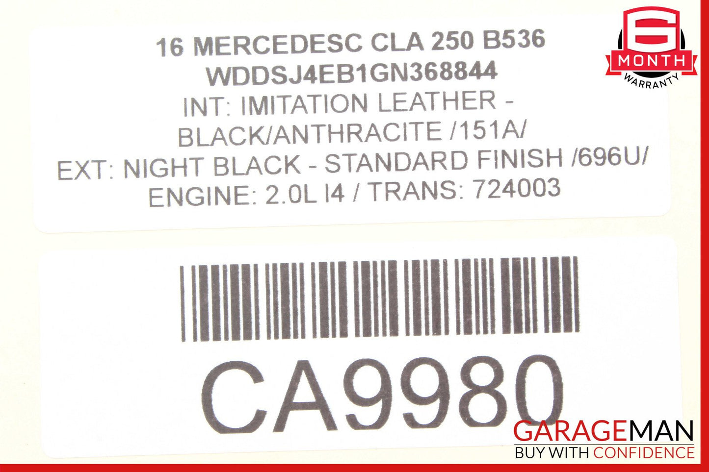 14-19 Mercedes W117 CLA250 Rear Left or Right Wishbone Arm 2463520788 OEM