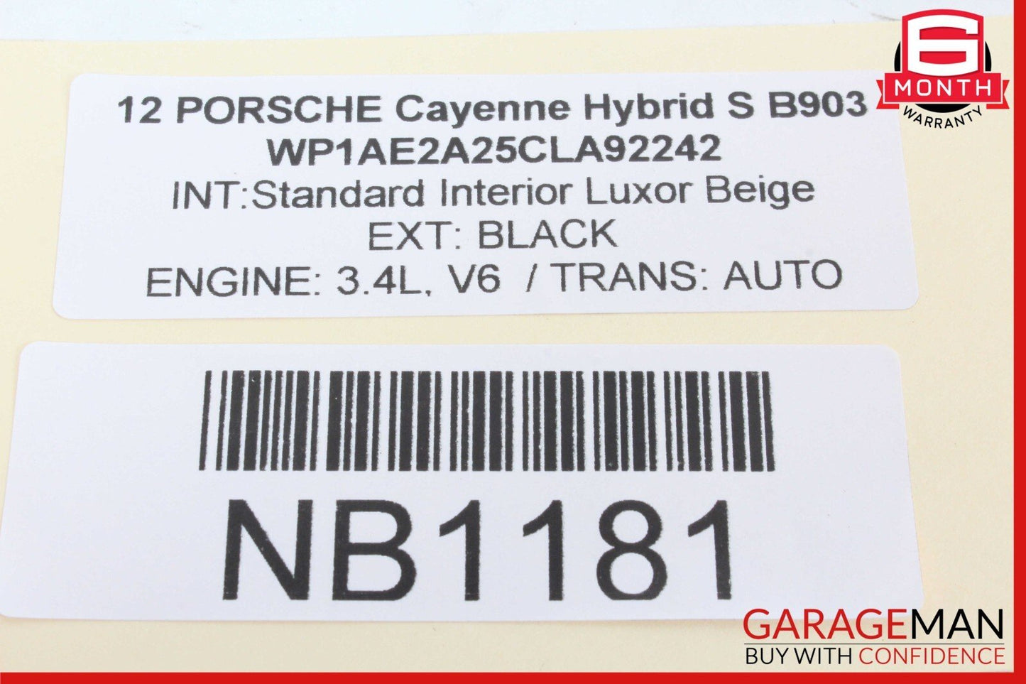11-13 Porsche Cayenne 958 Steering Column Switch 7P5953507FE OEM