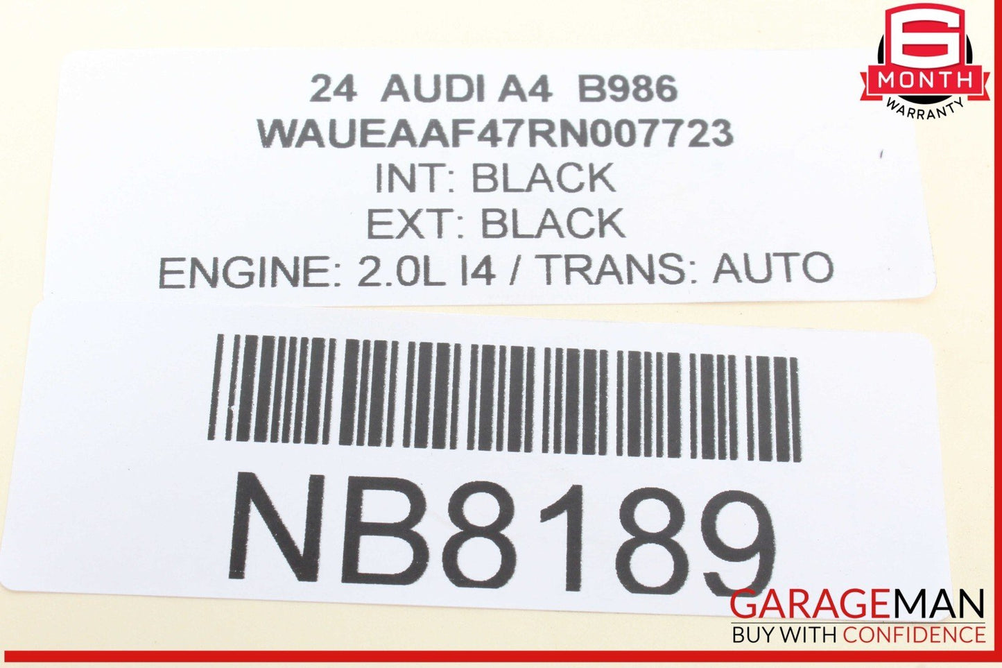 17-24 Audi A4 Rear Right Passenger Side Upper Lateral Control Arm 8W0505398F OEM