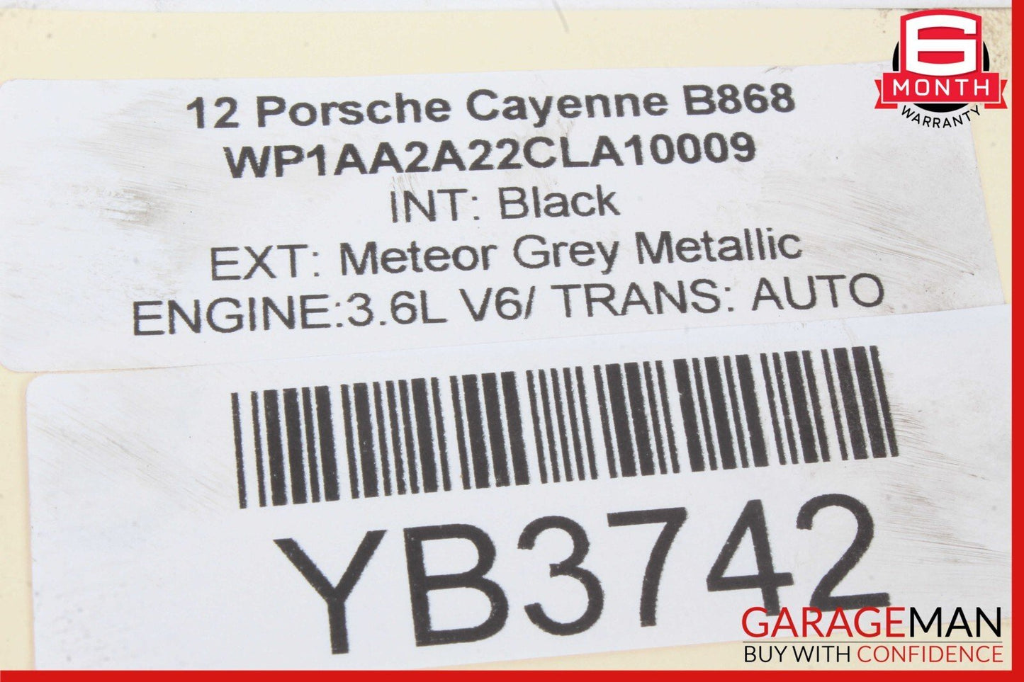 11-18 Porsche Cayenne 958 S Rear Left or Right Side Upper Rearward Control Arm