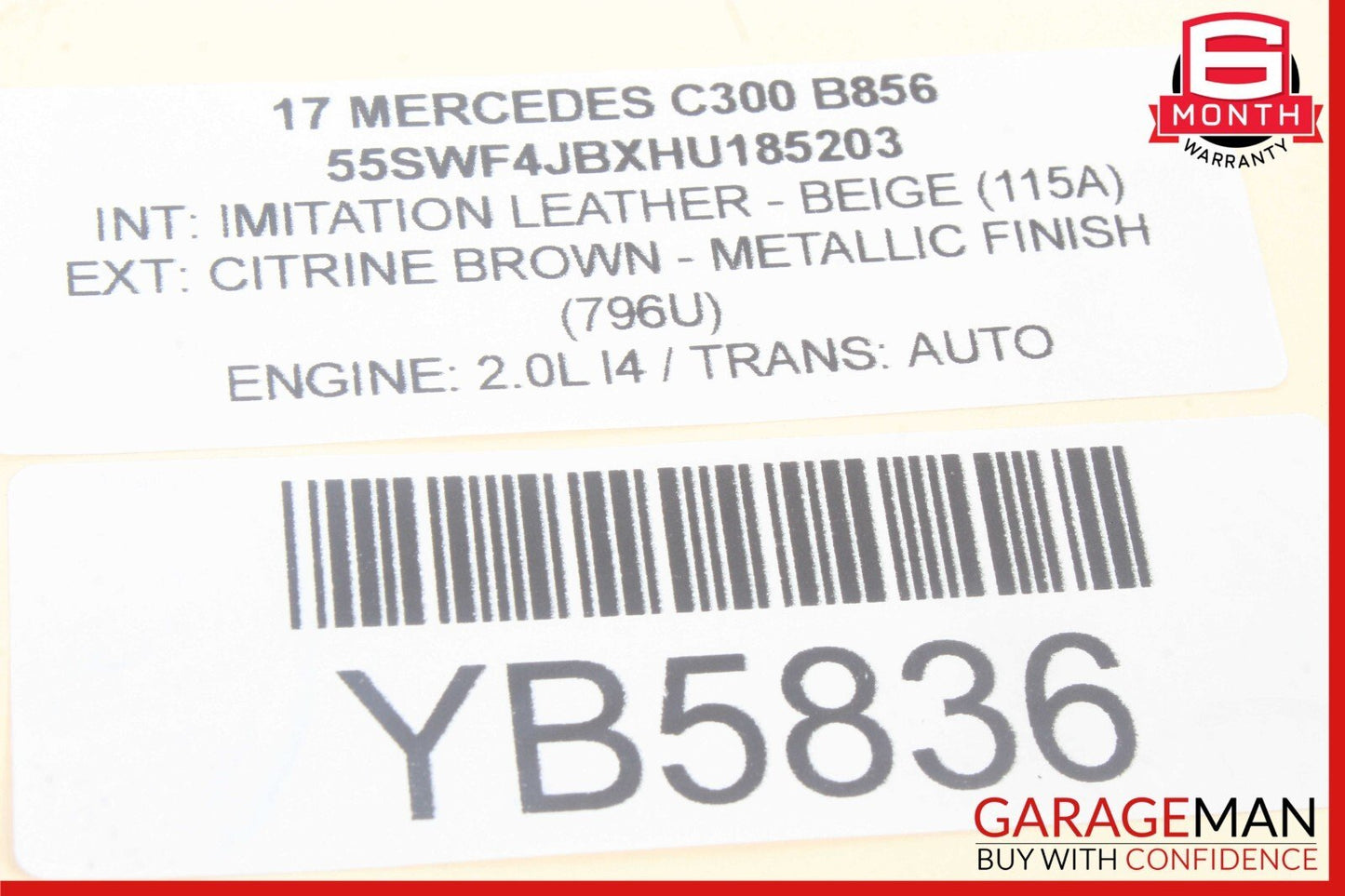 15-20 Mercedes W205 C300 Rear Left or Right Suspension Upper Control Arm OEM