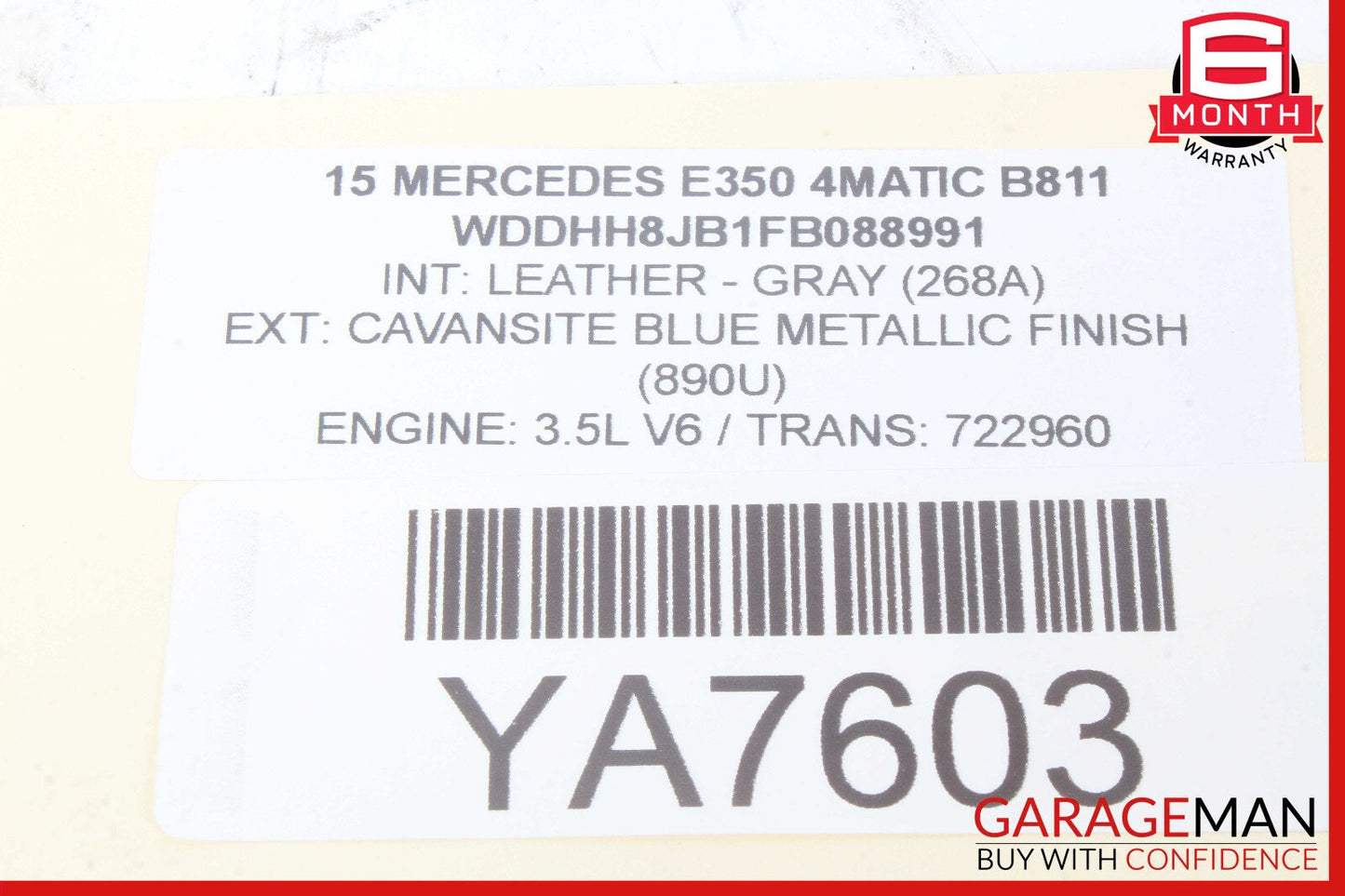 08-16 Mercedes W204 C300 E350 E63 AMG Rear Right / Left Side Upper Control Arm