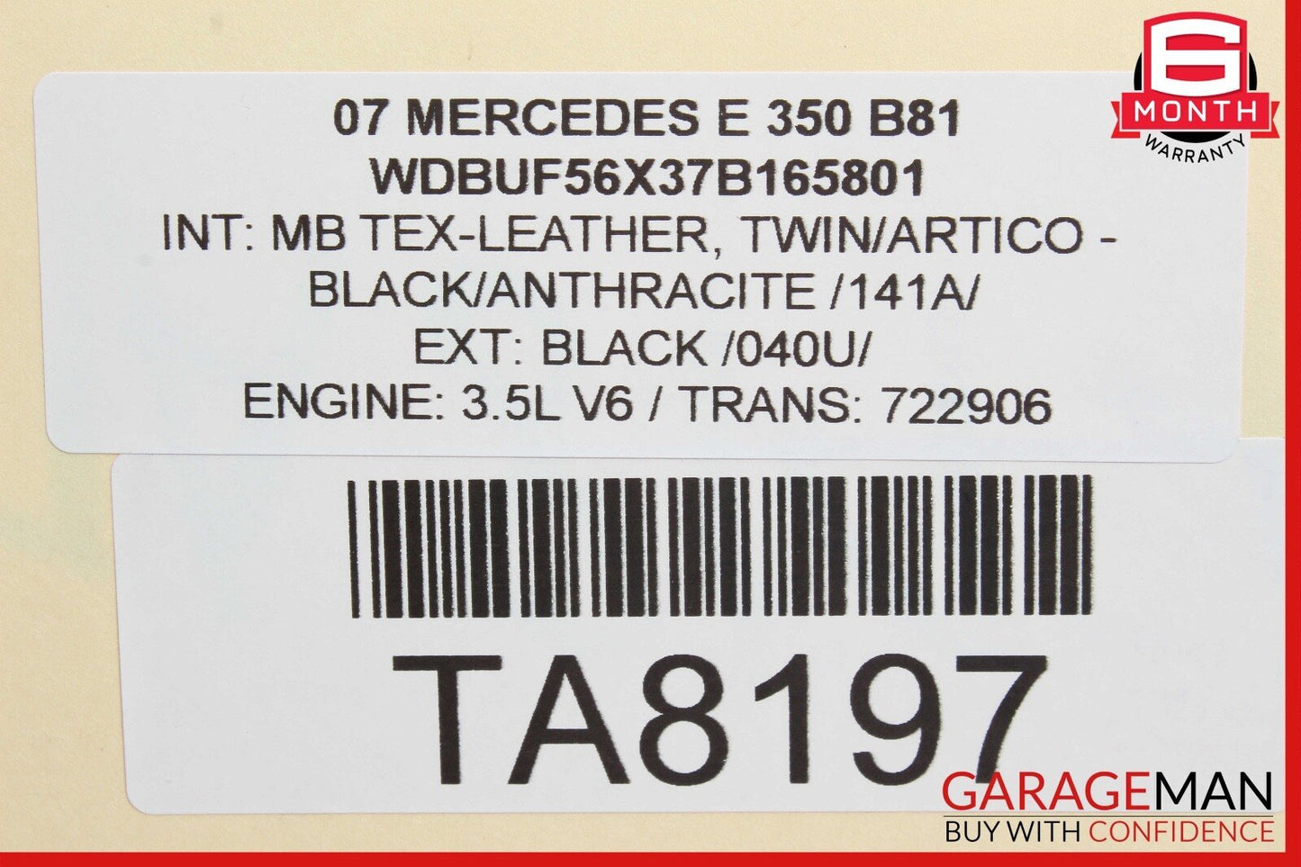 03-09 Mercedes W211 E350 Front Left Side Door Window Regulator Motor Unit OEM