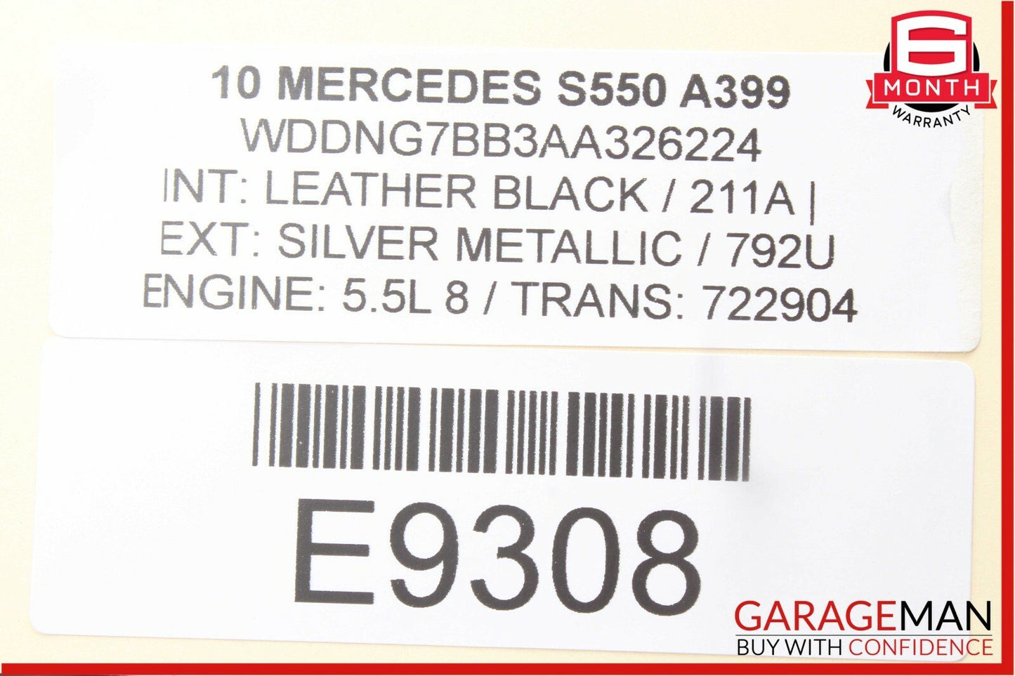 07-13 Mercedes W221 S550 S65 AMG Rear Right Side Door Lock Latch Actuator OEM