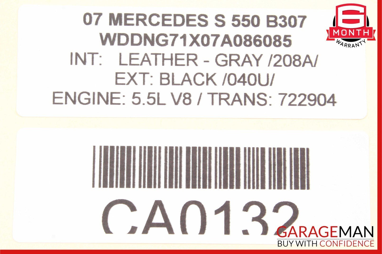 07-13 Mercedes W221 S350 S550 CL550 Airmatic Air Suspension Control Module OEM