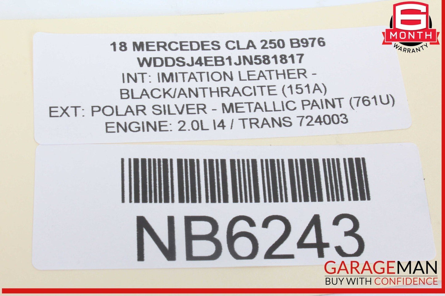 14-19 Mercedes W117 CLA250 Front Center AC A/C Air Vent Nozzle Trim Grill OEM