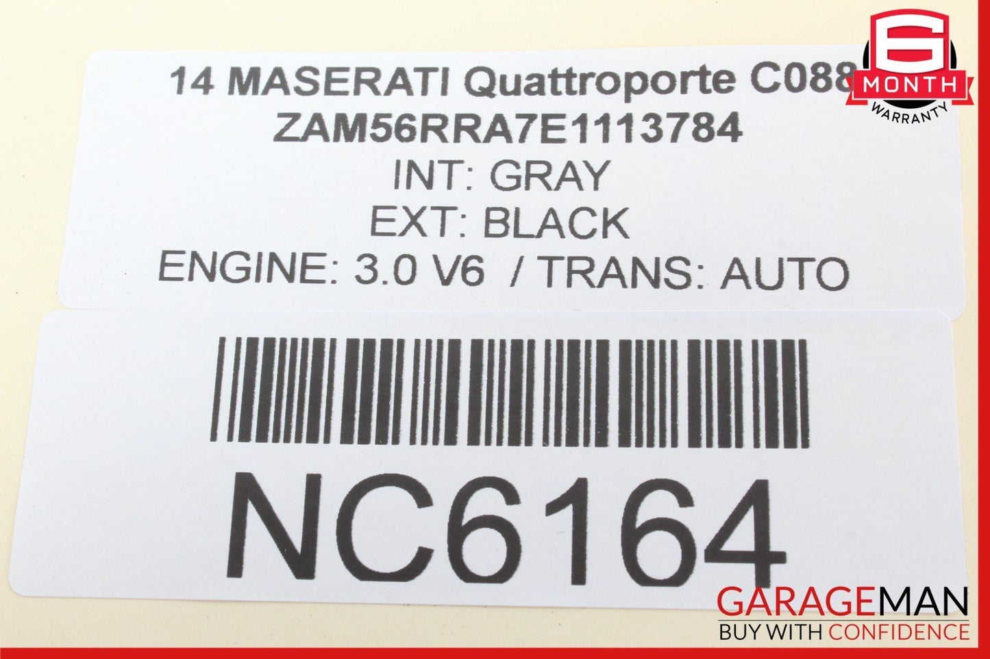 14-17 Maserati Quattroporte M156 Trunk Lid Release Boot Button 68141864AA OEM