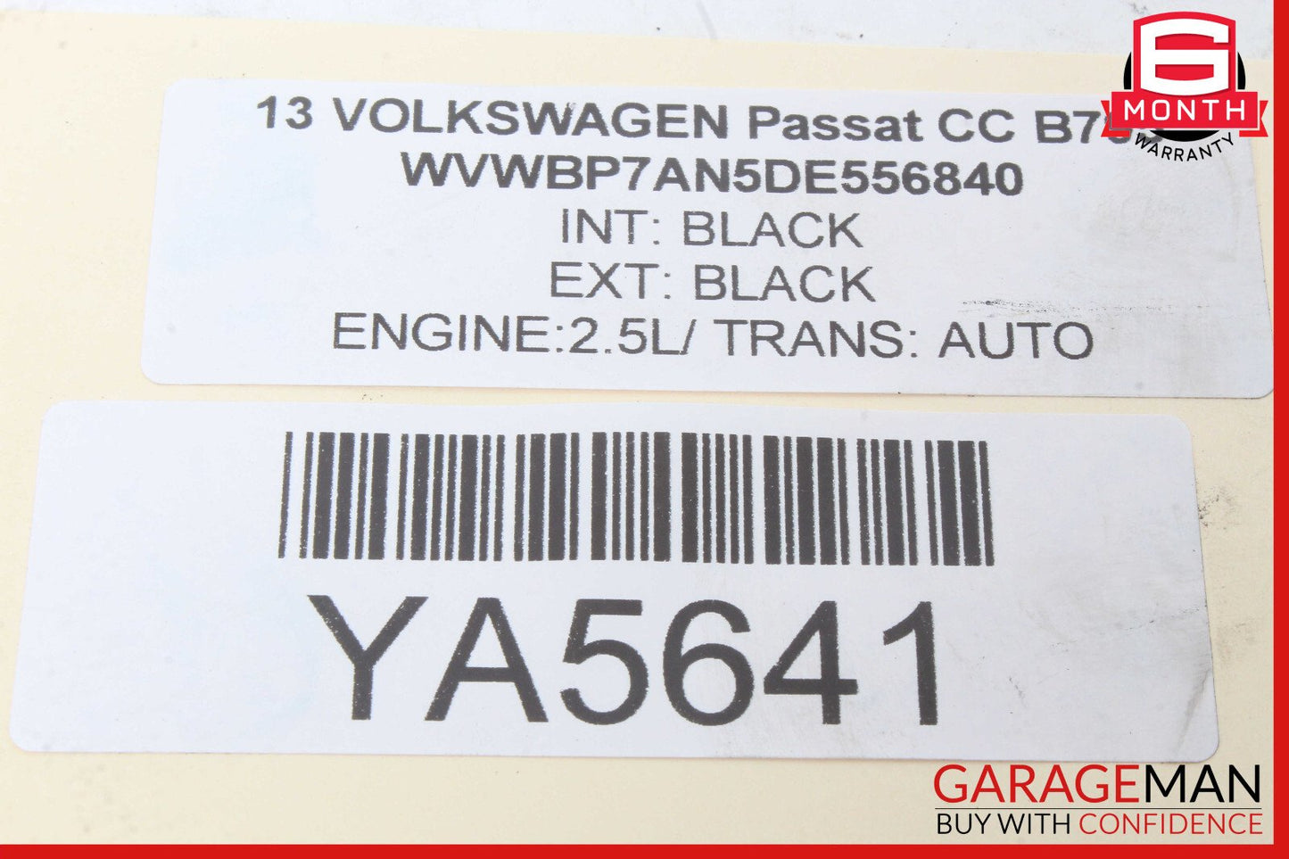 09-17 Volkswagen VW CC Rear Left Lower Control Arm OEM