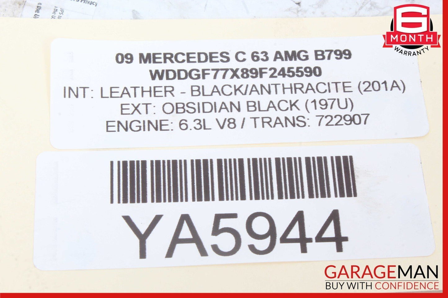 08-14 Mercedes W204 C63 AMG C350 Floor Gear Selector Shifter 2042673724 OEM