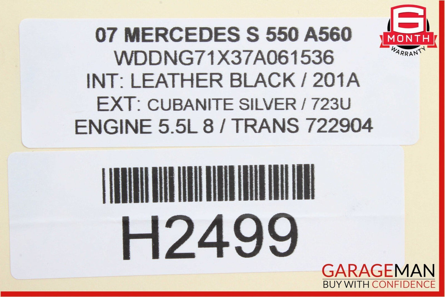 07-13 Mercedes W221 S550 CL550 Rear Trunk Lid Lock Latch Actuator OEM