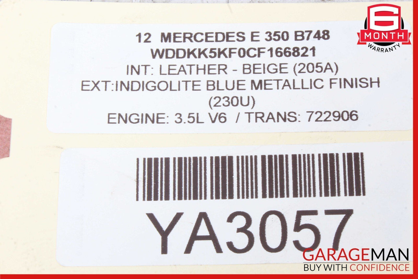 08-17 Mercedes W207 E350 E400 Front Left Side Lower Control Arm RWD OEM