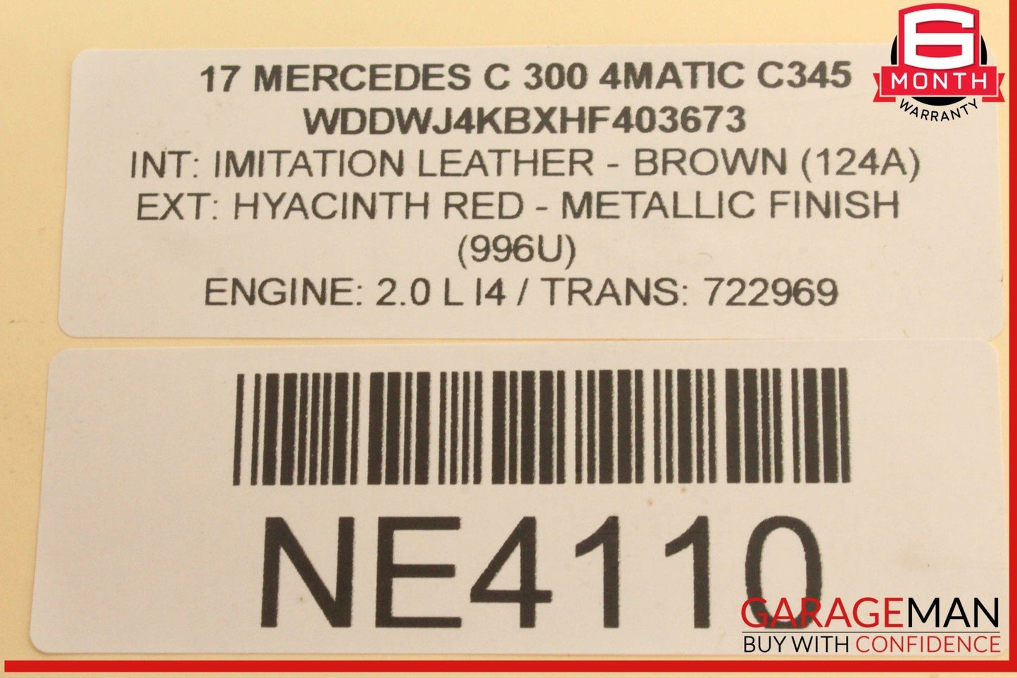 15-20 Mercedes W205 C300 4MATIC Radiator Coolant Overflow Reservoir Tank OEM