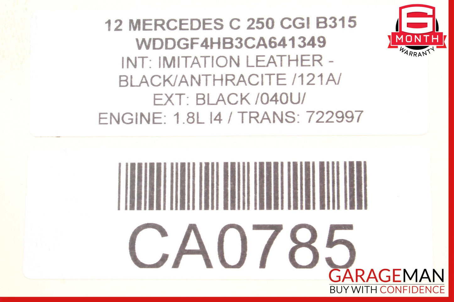 12-15 Mercedes W204 C250 SLK250 Engine Motor Crankshaft Harmonic Balancer Pulley
