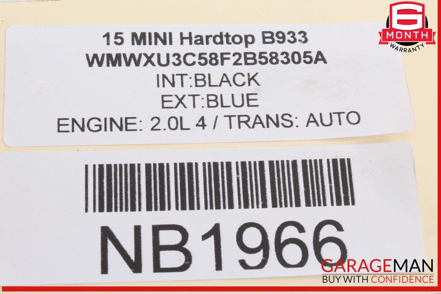 14-24 Mini Cooper Hardtop Rear Right Side Door Lock Latch Actuator OEM