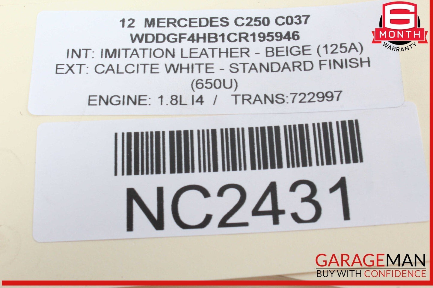 08-17 Mercedes W204 C250 C300 E350 Rear Left / Right Side Lower Control Arm OEM
