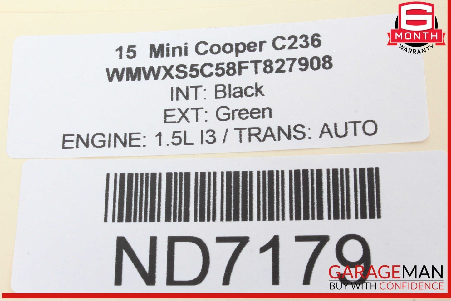 14-20 Mini Cooper Key Fob Remote Entry Transmitter 9345896 OEM