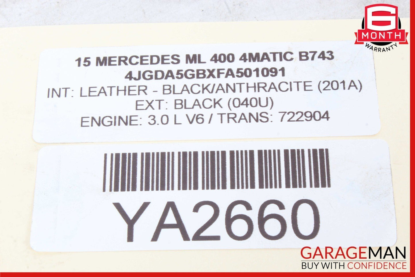 12-20 Mercedes W166 ML400 GLS450 M276 Engine Oil Cooler Radiator 2761880001 OEM