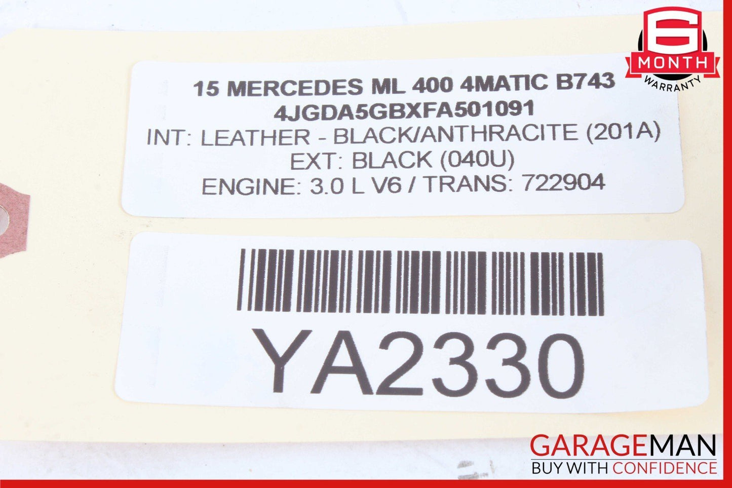 12-19 Mercedes W166 ML400 GL550 Rear Left Side Upper Lateral Control Arm OEM