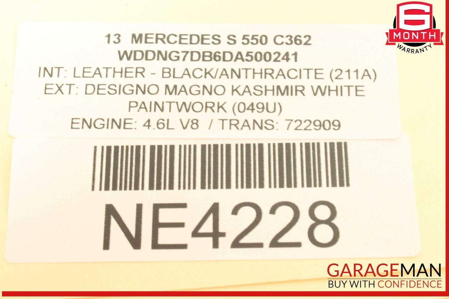 07-13 Mercedes W221 S550 S600 Hood Bonnet Lock Latch Actuator 2218800160 OEM
