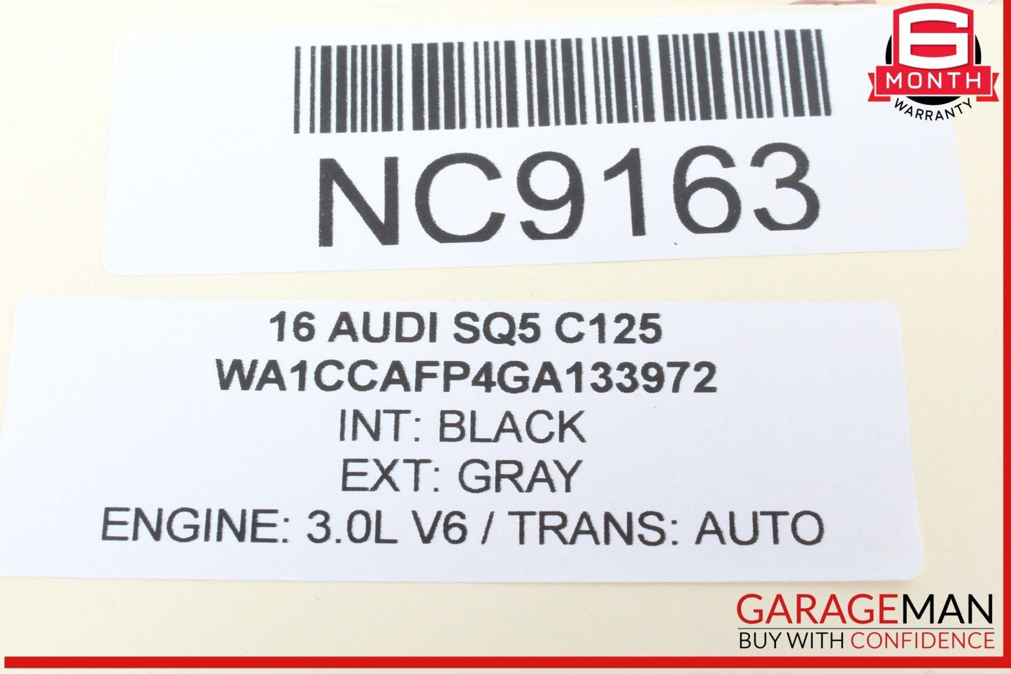 14-17 Audi SQ5 Steering Column Cover Trim Panel Black 8R1858345A OEM