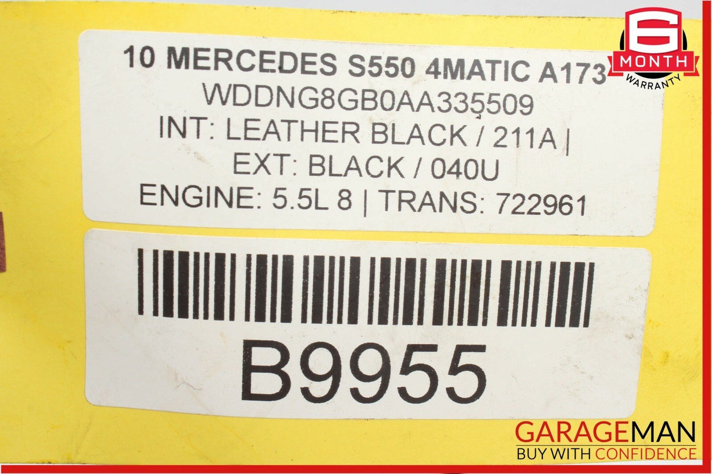 07-13 Mercedes W221 S550 S65 Rear Right / Left Side Door Wire Harness Wiring OEM