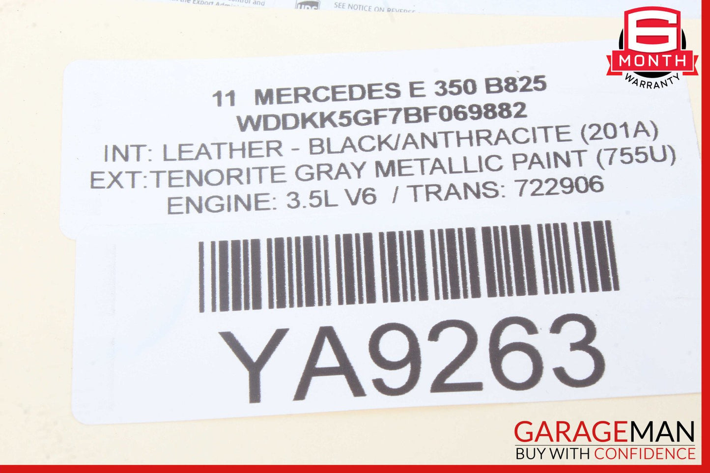 08-18 Mercedes W212 E350 Rear Left or Right Side Lower Thrust Control Arm OEM