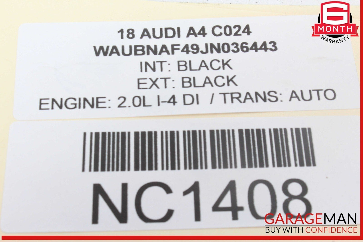17-24 Audi A4 Front Left Driver Side Lower Rearward Control Arm 8W0407695B OEM