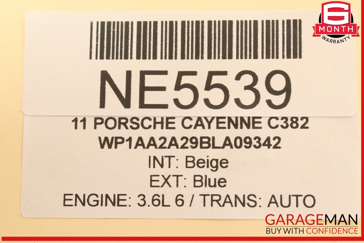 11-14 Porsche Cayenne 958 Power Brake Booster Master Cylinder w/ Reservoir OEM