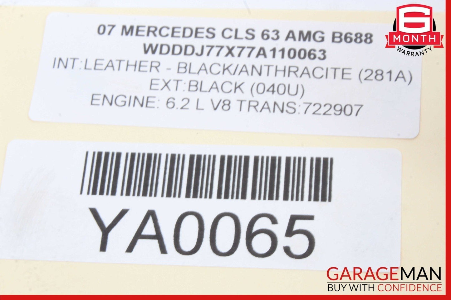 03-11 Mercedes W219 CLS63 AMG Rear Left or Right Suspension Upper Control Arm