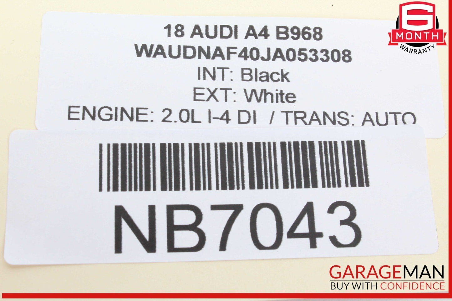 17-24 Audi A4 Front Right Passenger Side Lower Suspension Control Arm 8W0407156A