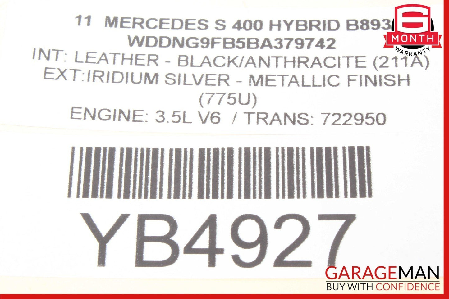 07-14 Mercedes W221 S400 CL550 Rear Left Side Camber Strut Upper Control Arm OEM