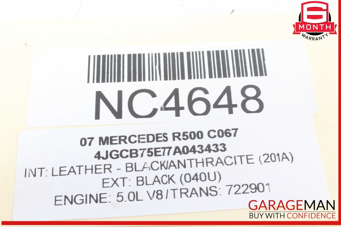 06-19 Mercedes W251 R500 Rear Glass Windshield Wiper Motor 2518200042 OEM