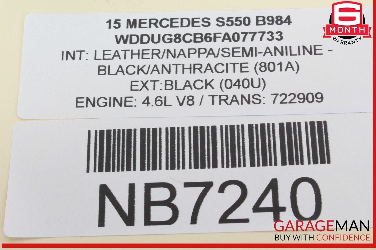 14-17 Mercedes W222 S550 S600 S63 AMG Headlight Switch Control 2229050007 OEM