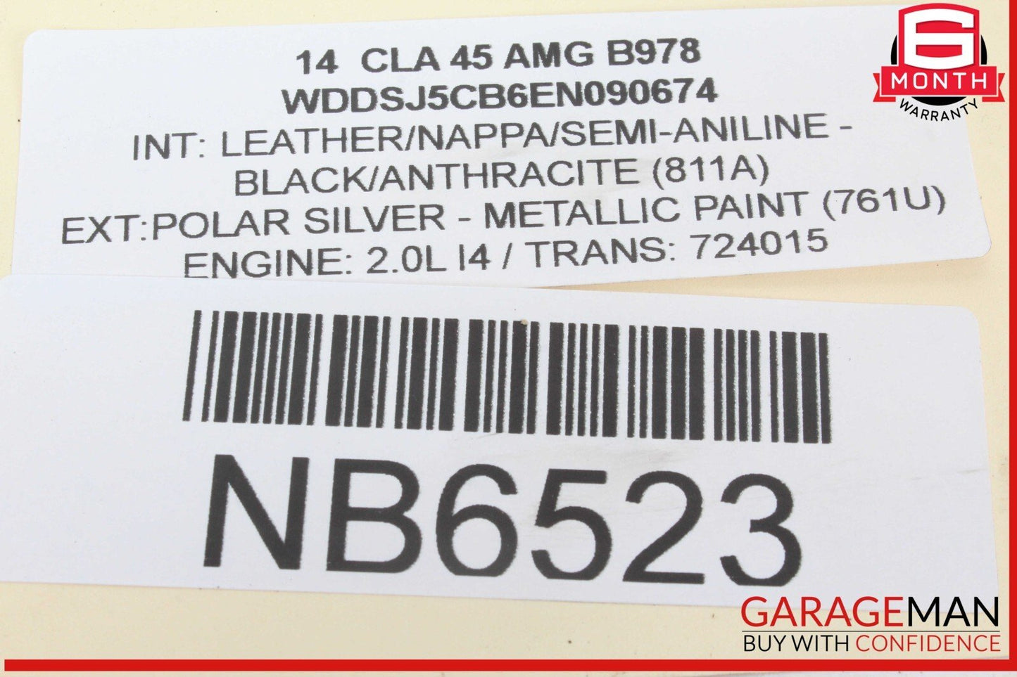 14-19 Mercedes W117 CLA45 AMG Front Center AC A/C Air Vent Nozzle Trim Grill OEM