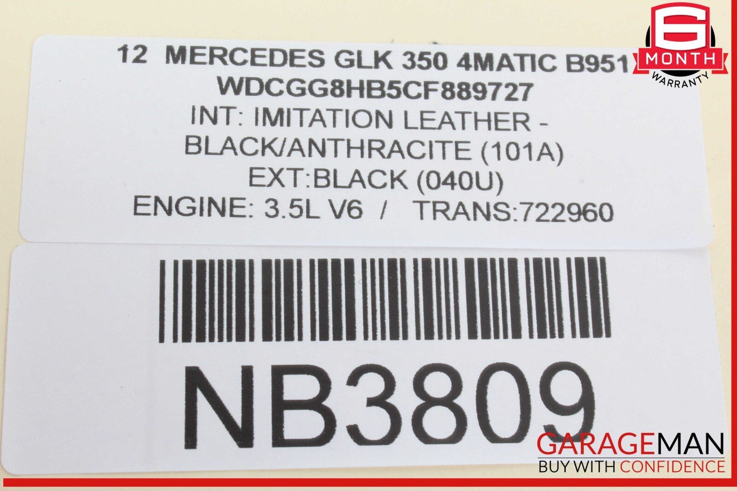 10-12 Mercedes X204 GLK350 4MATIC Floor Gear Selector Shifter Box 2042677924 OEM