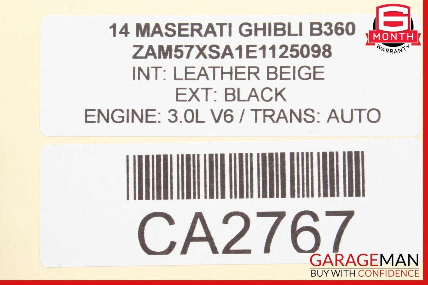14-17 Maserati Ghibli Rear Left / Right Side Seatbelt Seat Belt Retractor Black